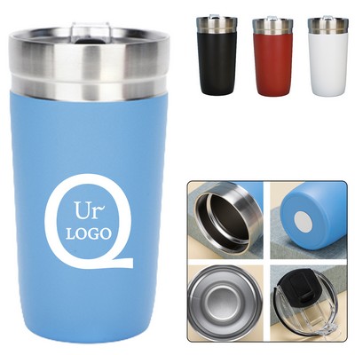 16 Oz Insulated Car Tumbler